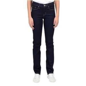 Levi’s Mujer 314 Shaping Straight Dark Blue Jeans Size 27 #1728